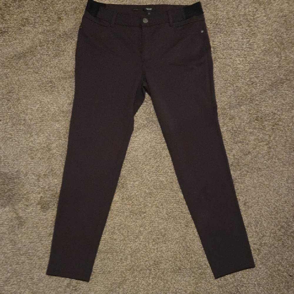 Women's Simply Vera Brown Skinny Casual Dresspants